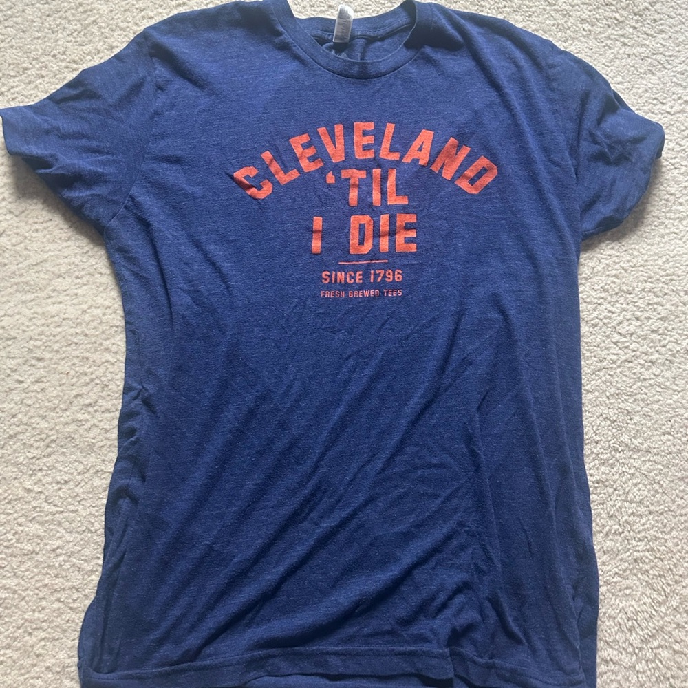 Large Mens Cleveland Till I Die Shirt